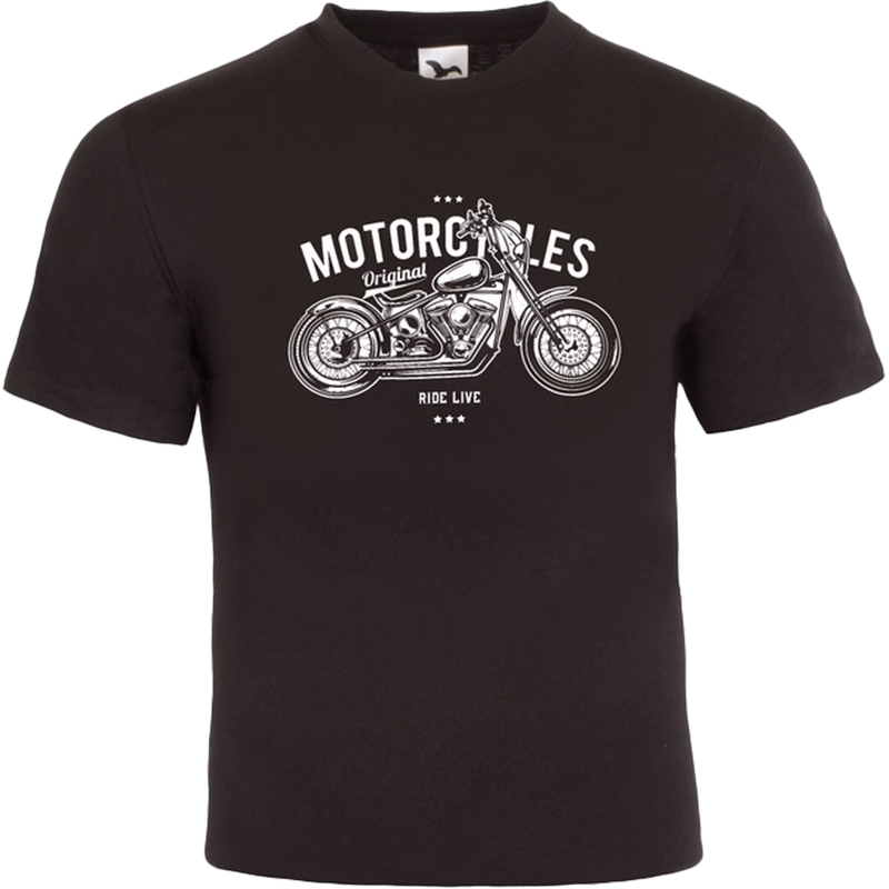 RSA Motorfietsen Ride Live T-shirt zwart