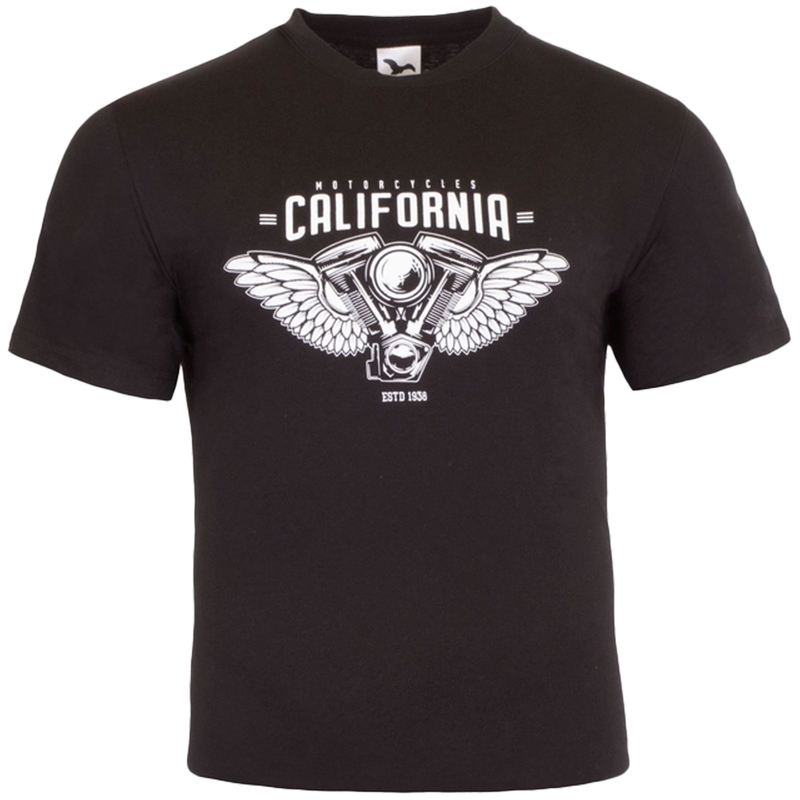 T-shirt RSA Motorfietsen Californië zwart