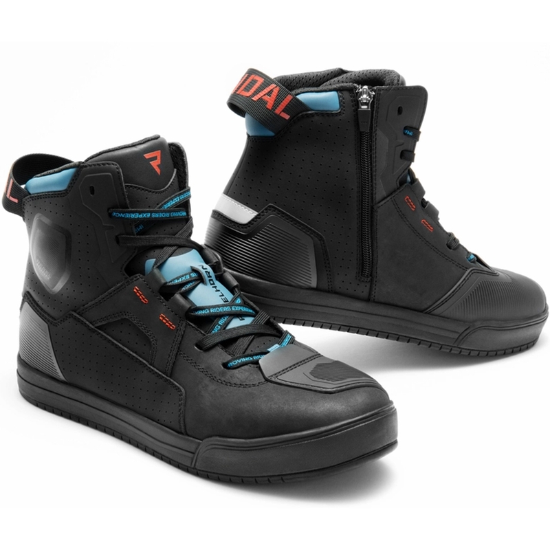 Rebelhorn Vandal II motorlaarzen zwart-blauw