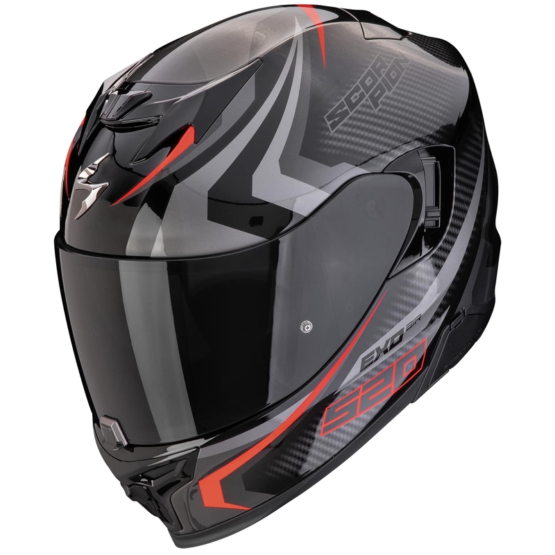 Integraalhelm Scorpion EXO-520 EVO AIR TERRA zwart-zilver-rood uitverkoop