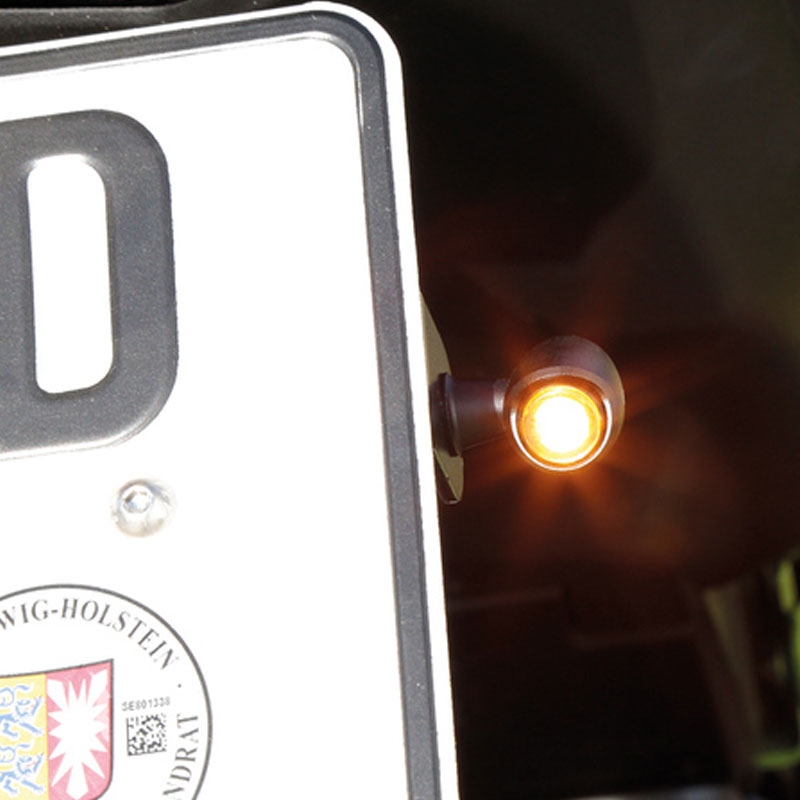 LED-knipperlichten Highsider Nova LED-knipperlicht matzwart 2 stuks