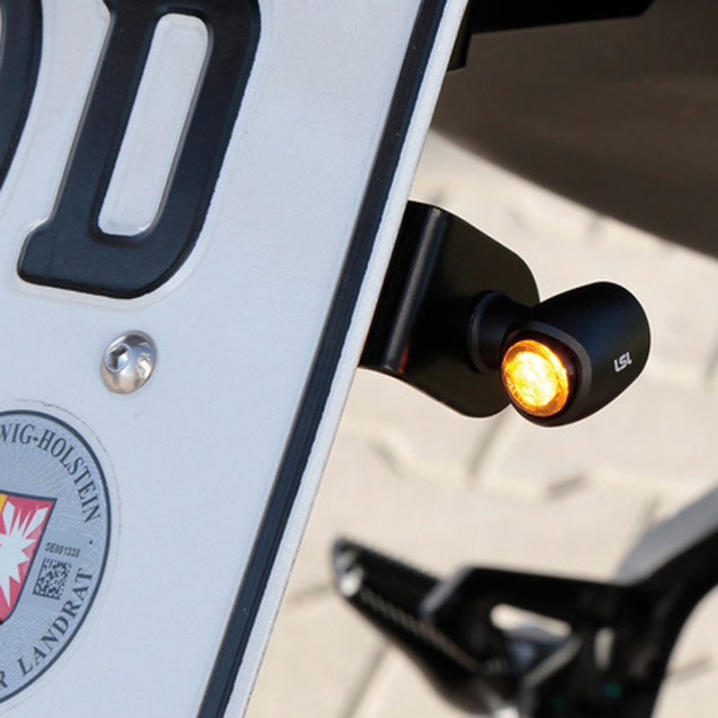 LED-knipperlichten Highsider Nova LED-knipperlicht matzwart 2 stuks