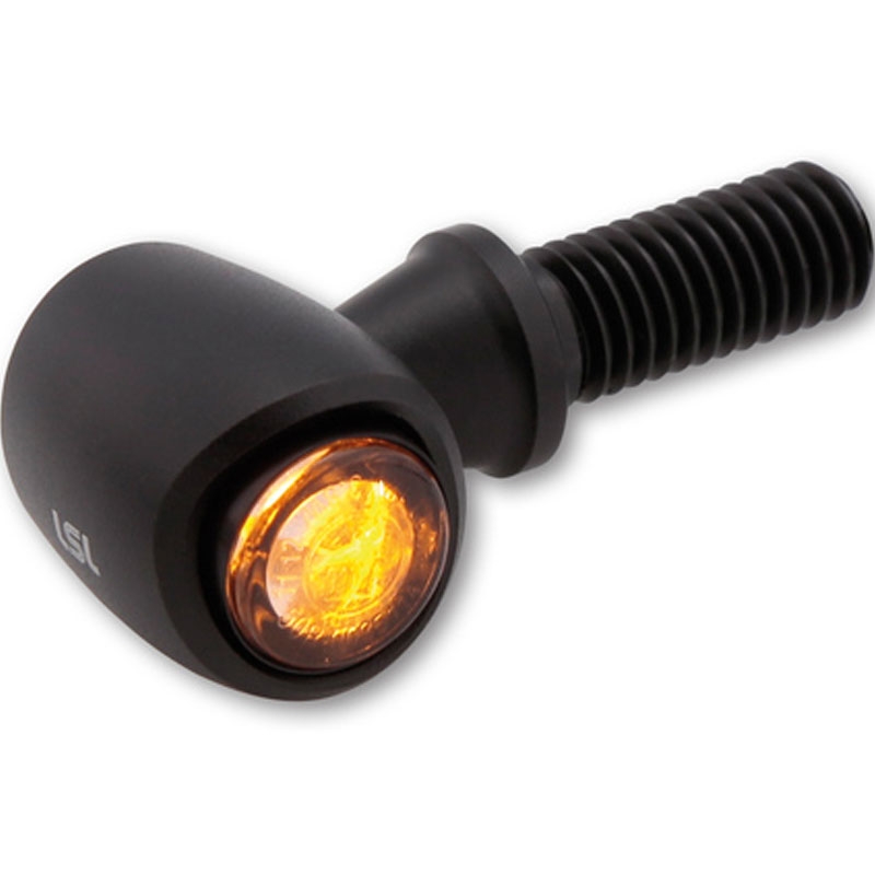 LED-indicatoren Highsider Nova LED-indicator 3in1 matzwart 2 stuks