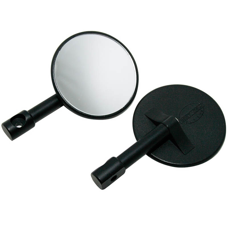Highsider Smart Bar End achteruitkijkspiegel rond zwart