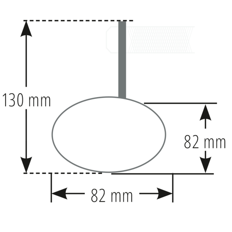 Highsider Smart Bar End achteruitkijkspiegel rond zwart