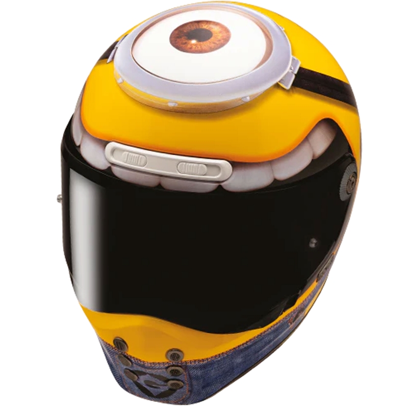 HJC V10 Stuart Minions MC3 integraal motorhelm geel-blauw