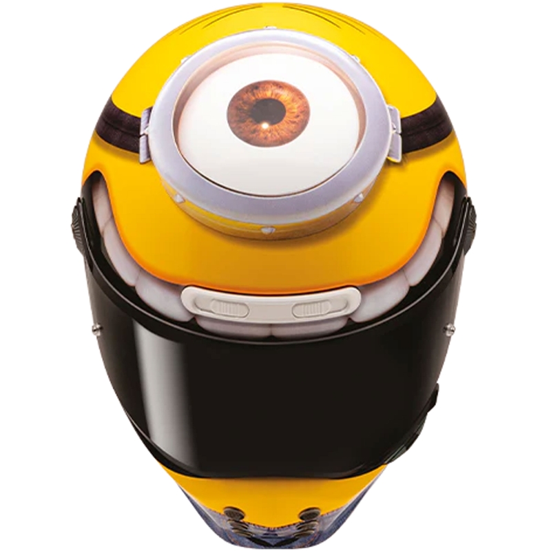 HJC V10 Stuart Minions MC3 integraal motorhelm geel-blauw