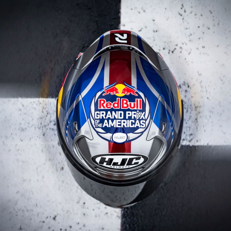 Integraal motorhelm HJC RPHA 12 Red Bull Austin GP II MC21 blauwgrijs