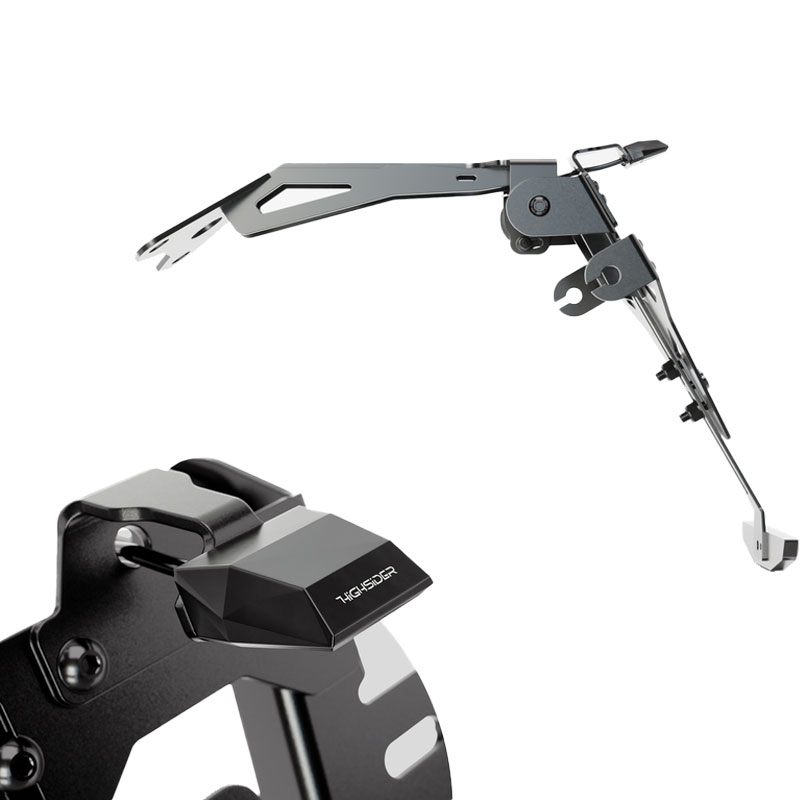 Kentekenplaathouder inclusief verlichting Highsider Akron RS PRO Aprilia zwart