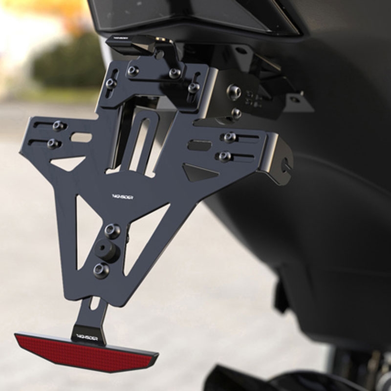 Kentekenplaathouder inclusief verlichting Highsider Akron-RS PRO BMW S 1000 RR zwart