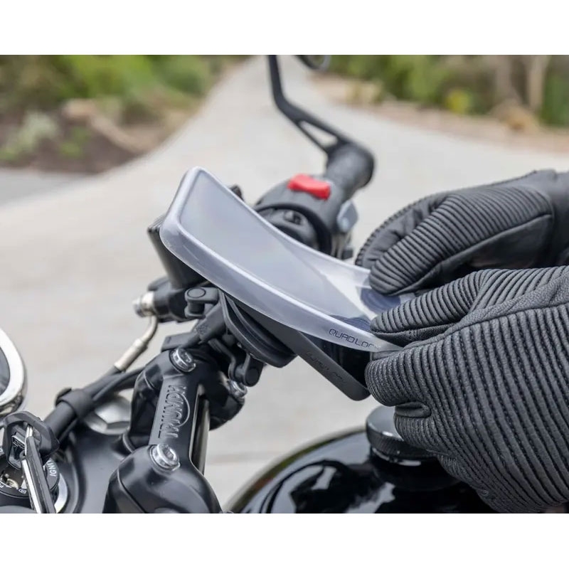 Quad Lock® iPhone 14 Pro Regenhoes Transparant