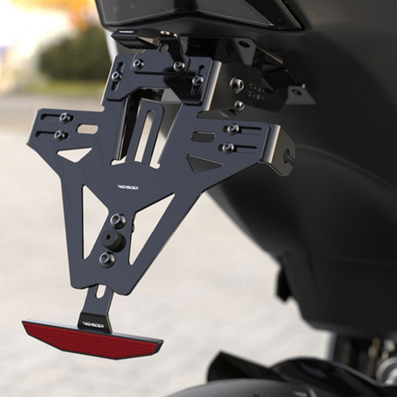 Kentekenplaathouder met verlichting Highsider Akron RS PRO Triumph SPEED TRIPLE 1050 zwart