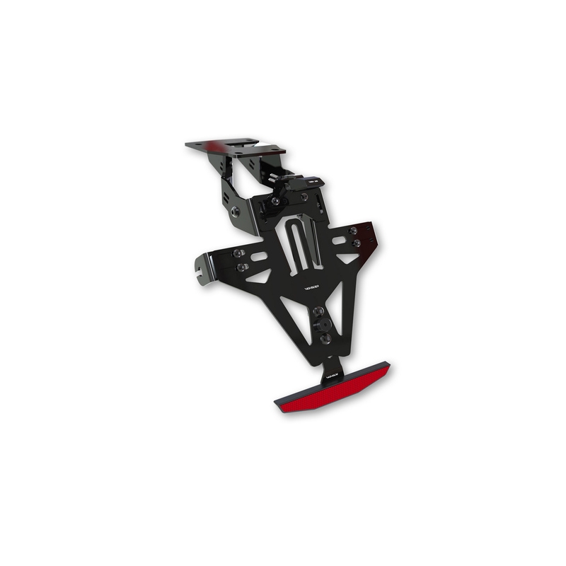 Kentekenplaathouder met verlichting Highsider Akron RS PRO Kawasaki Ninja, Z750, Z1000 zwart
