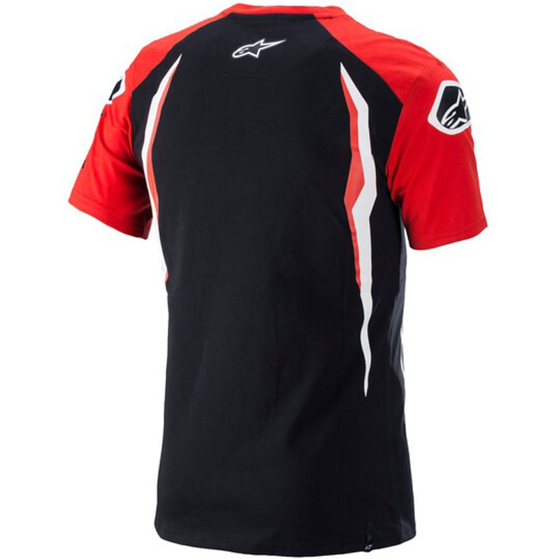 T-shirt Alpinestars Honda rood en zwart
