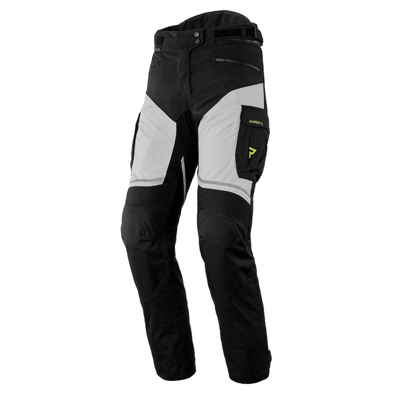 Damesfietsbroek Rebelhorn Hardy II Grijs-Zwart-Fluo Geel uitverkoop