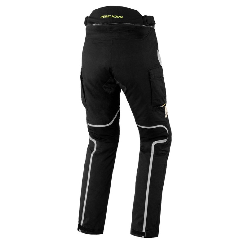 Damesfietsbroek Rebelhorn Hardy II Grijs-Zwart-Fluo Geel uitverkoop