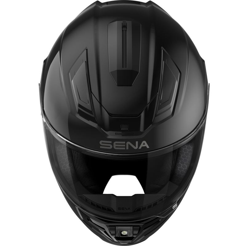 SENA Phantom Full Face Motorhelm met Mesh Headset Mat Zwart