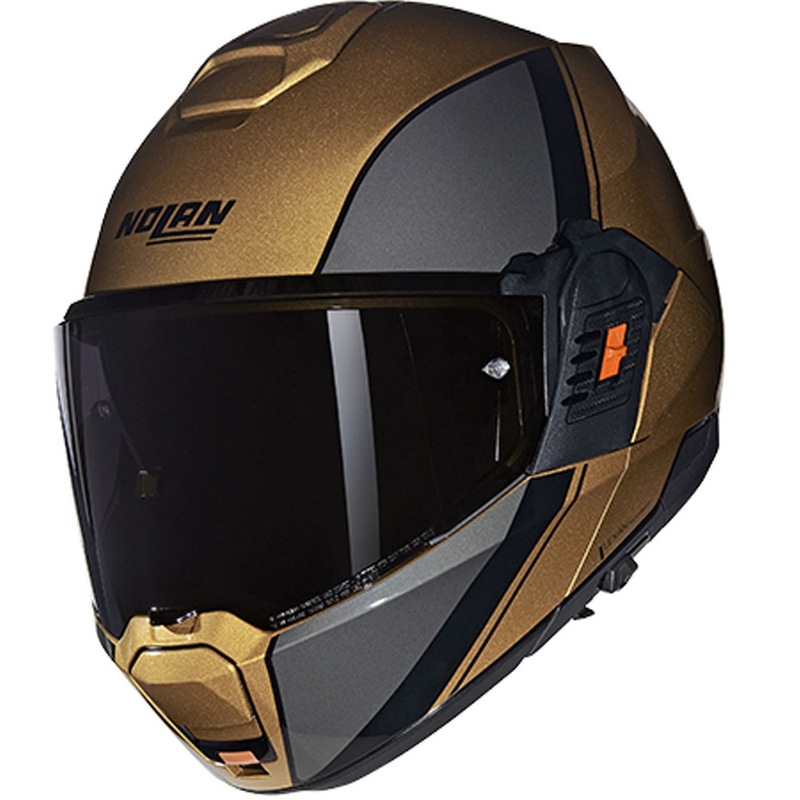 Opklapbare motorhelm Nolan N120-1 Verniciatura Speciale N-COM 342 zandzwart