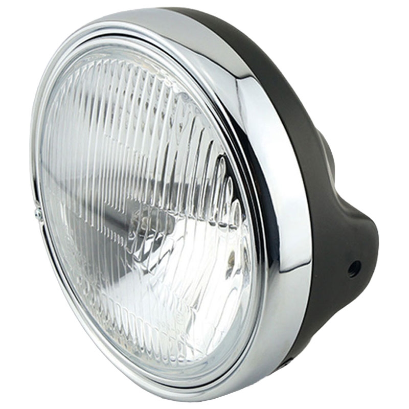 Highsider Smart LTD 7 koplamp met reliëfglas, glanzend zwart