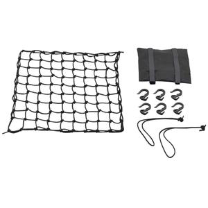 Flexibel bagagenet voor motorfiets met kunststof haken Daytona 40 x 40 cm zwart