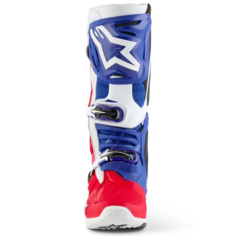 Alpinestars Tech 10 Limited Edition FORTITUDE Motorlaarzen Wit-Blauw-Rood