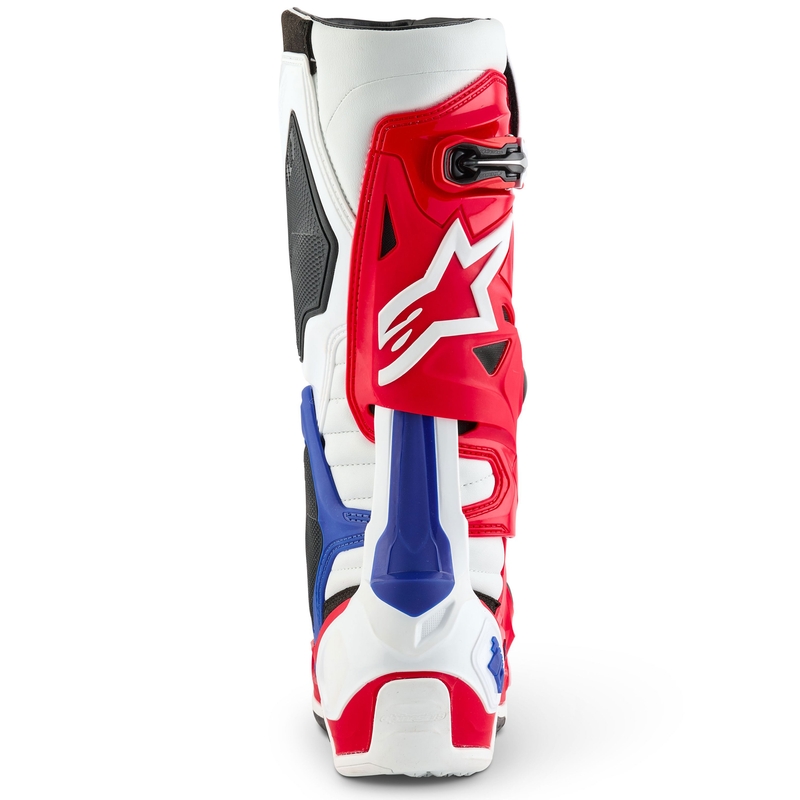 Alpinestars Tech 10 Limited Edition FORTITUDE Motorlaarzen Wit-Blauw-Rood