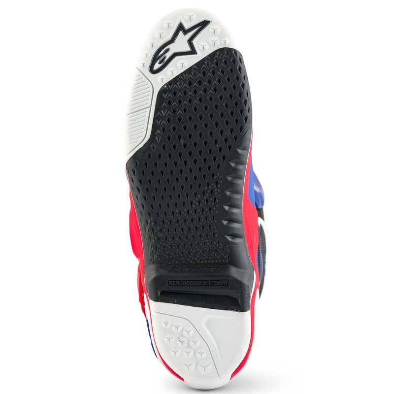 Alpinestars Tech 10 Limited Edition FORTITUDE Motorlaarzen Wit-Blauw-Rood