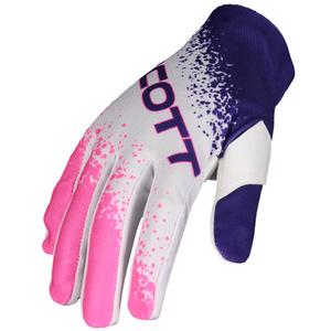 Motocrosshandschoenen SCOTT 250 SWAP EVO wit-roze-paars