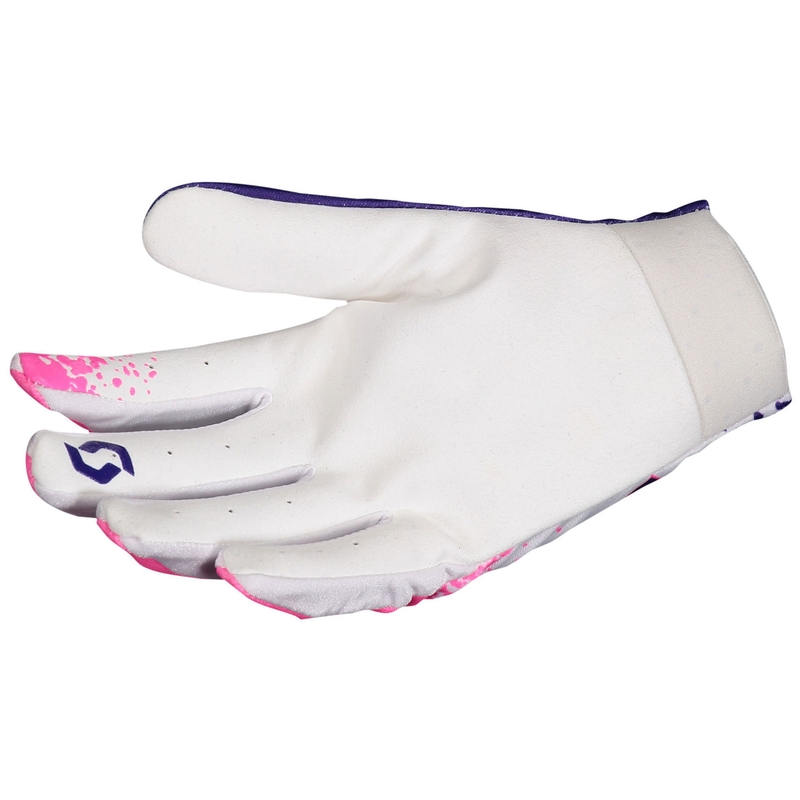 Motocrosshandschoenen SCOTT 250 SWAP EVO wit-roze-paars