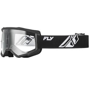 Fly Racing Focus zwart-wit II crossbril helder plexiglas