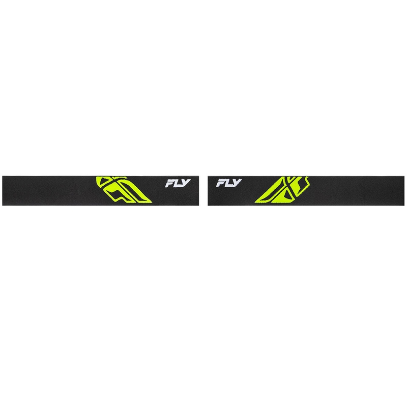 Fly Racing Focus crossbril zwart-fluo groen met helder plexiglas
