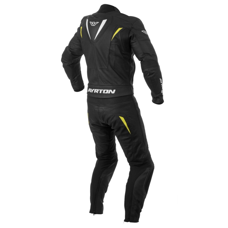 Kombinéza Ayrton Curtiss V8 černo-fluo žlutá