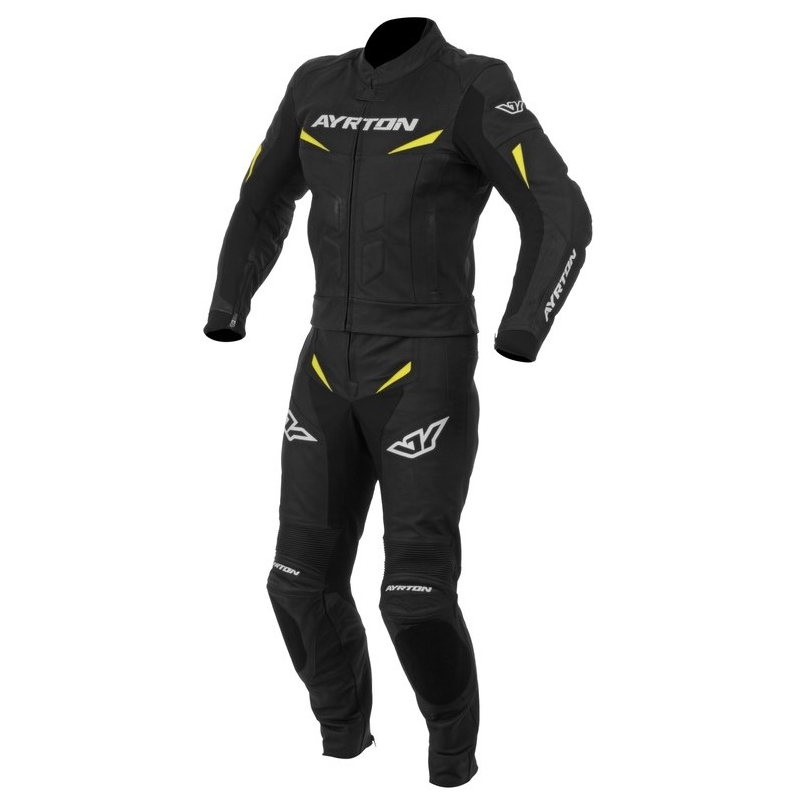 Kombinéza Ayrton Curtiss V8 černo-fluo žlutá
