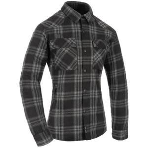 Dames motorshirt Oxford Kickback 3.0 grijs