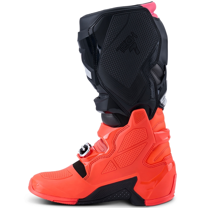 Alpinestars Tech 7 motorlaarzen zwart-fluo rood-fluo roze