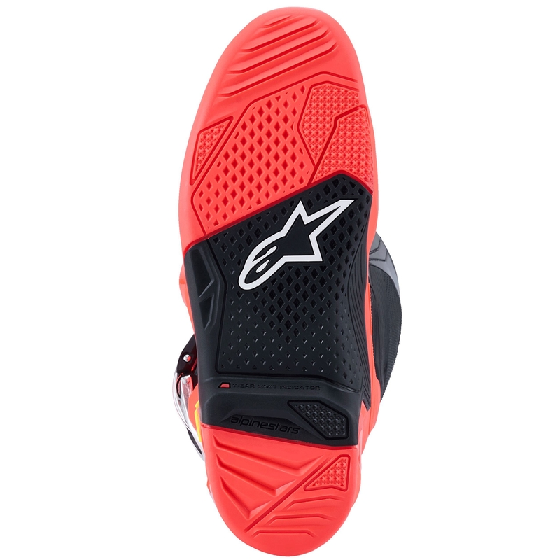 Alpinestars Tech 7 motorlaarzen zwart-fluo rood-fluo roze
