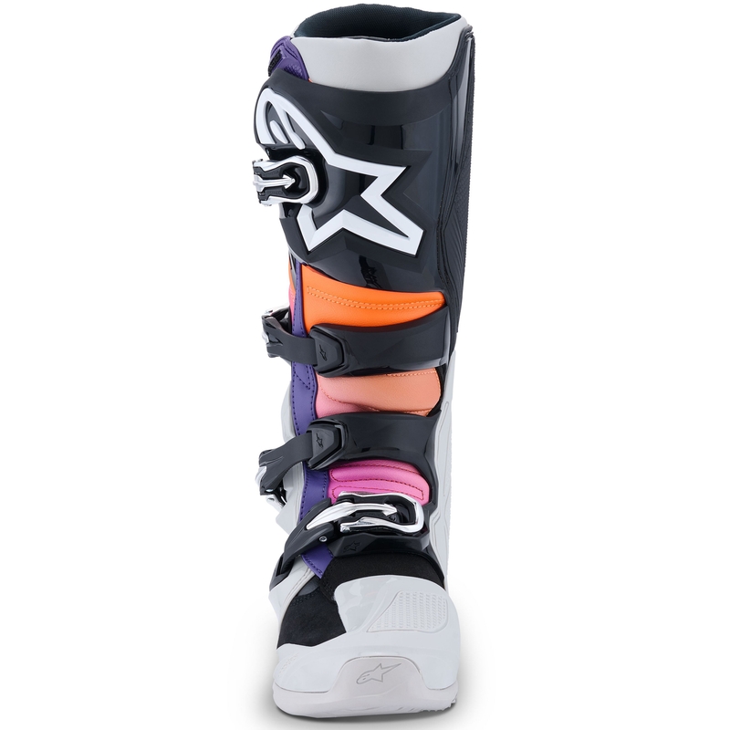 Alpinestars Tech 7 motorlaarzen zwart-lichtgrijs-fluo oranje-verloop