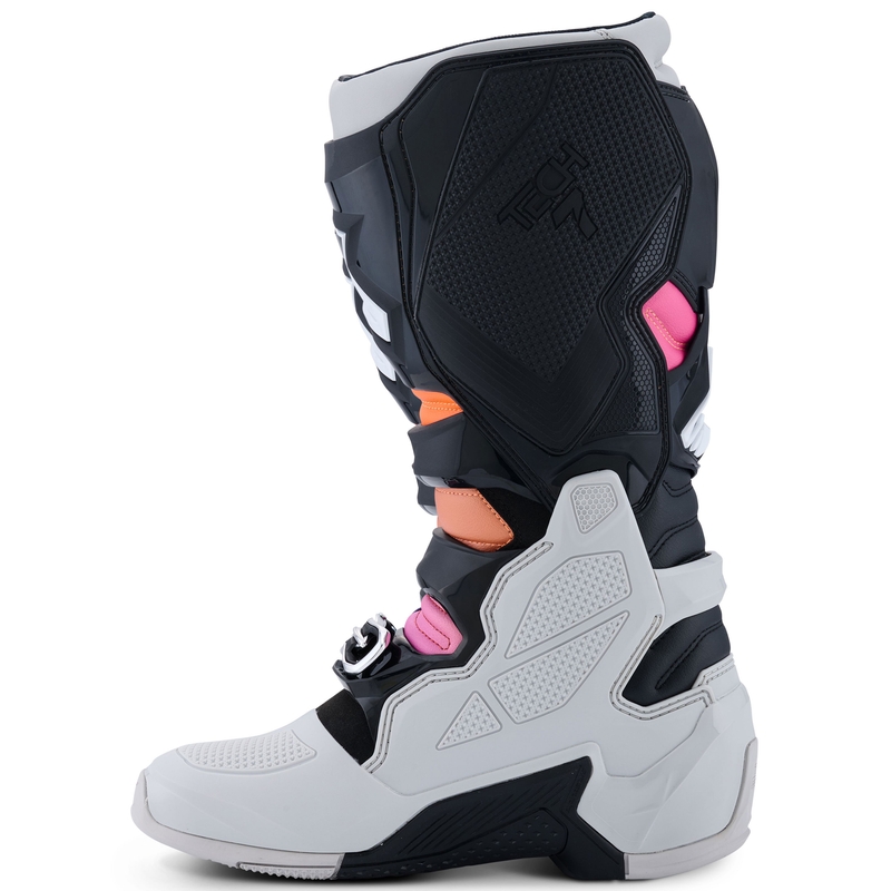 Alpinestars Tech 7 motorlaarzen zwart-lichtgrijs-fluo oranje-verloop