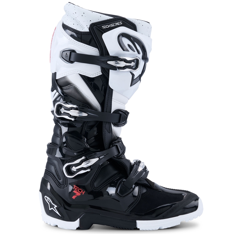 Alpinestars Tech 7 Enduro Motorlaarzen Zwart-Wit