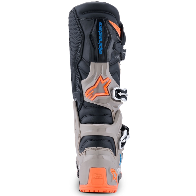 Alpinestars Tech 7 Enduro Motorlaarzen Zwart-Donkergrijs-Fluo Oranje