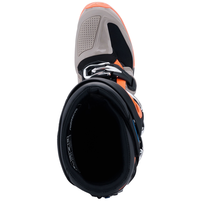 Alpinestars Tech 7 Enduro Motorlaarzen Zwart-Donkergrijs-Fluo Oranje