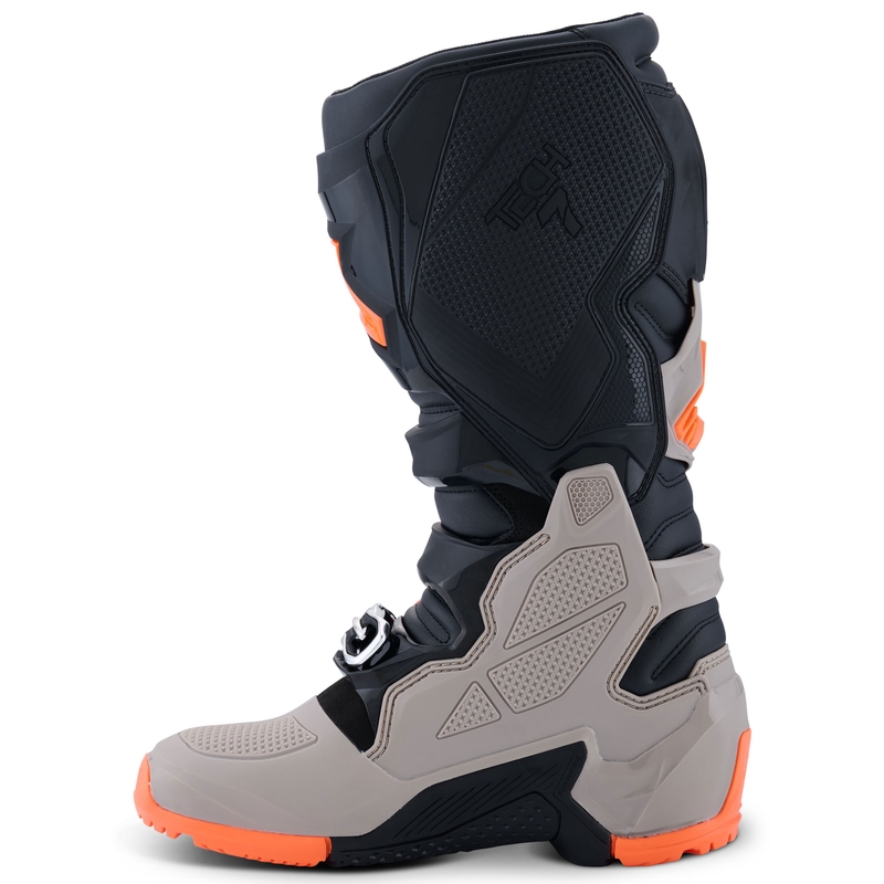 Alpinestars Tech 7 Enduro Motorlaarzen Zwart-Donkergrijs-Fluo Oranje