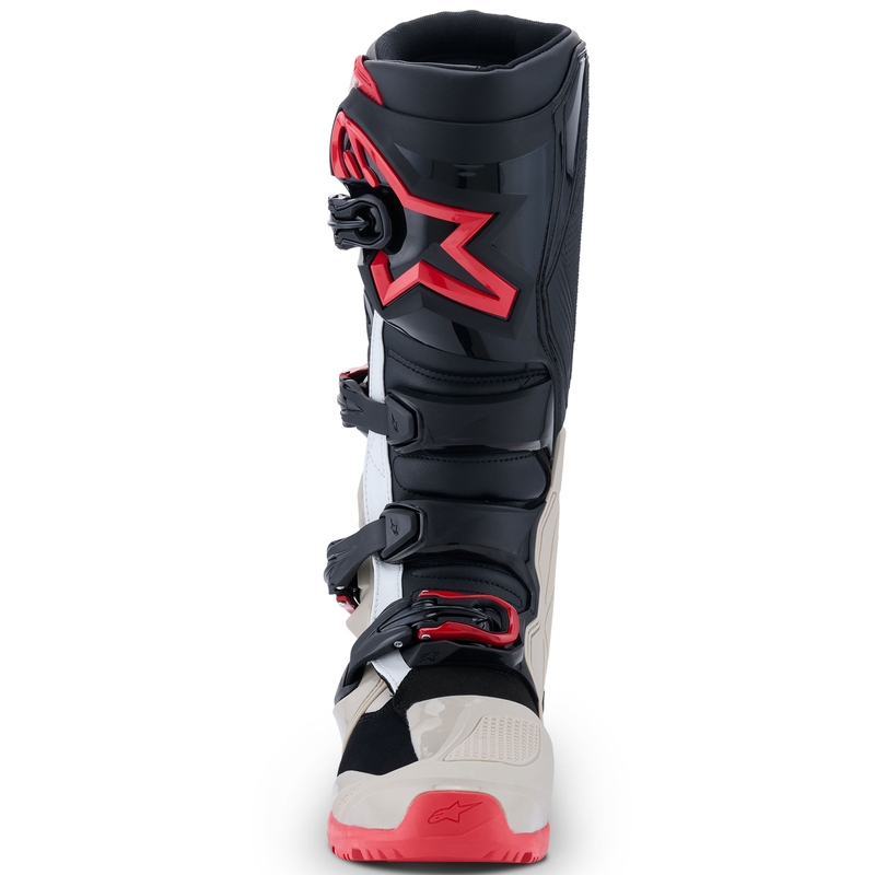 Alpinestars Tech 7 Enduro Motorlaarzen Zwart-Lichtgrijs-Rood