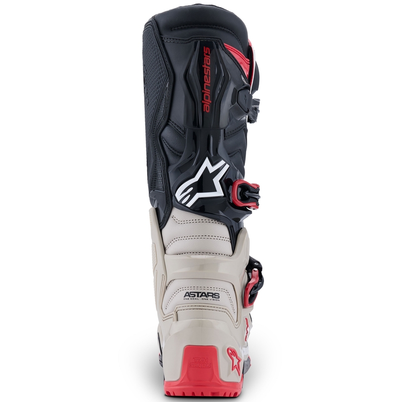 Alpinestars Tech 7 Enduro Motorlaarzen Zwart-Lichtgrijs-Rood