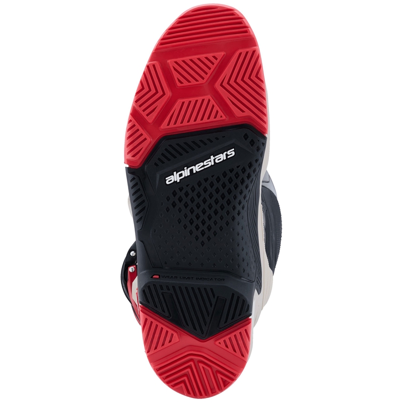 Alpinestars Tech 7 Enduro Motorlaarzen Zwart-Lichtgrijs-Rood