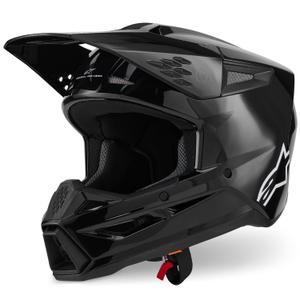 Alpinestars S-M3 Solid motorcrosshelm zwart