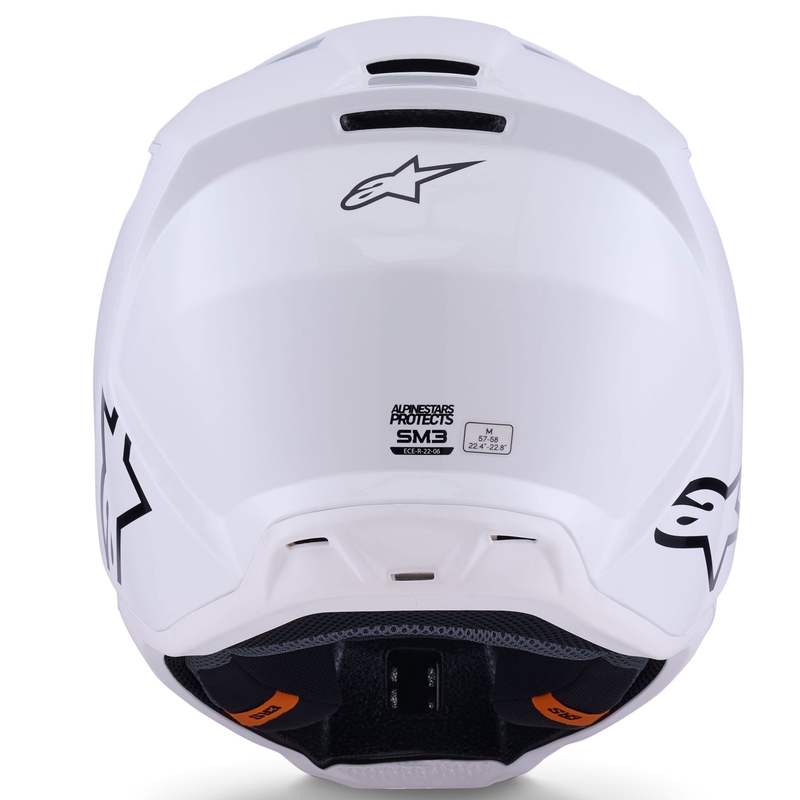 Alpinestars S-M3 Solid motorcrosshelm wit