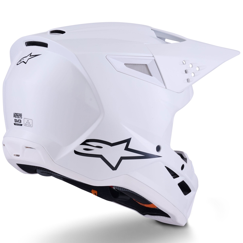 Alpinestars S-M3 Solid motorcrosshelm wit