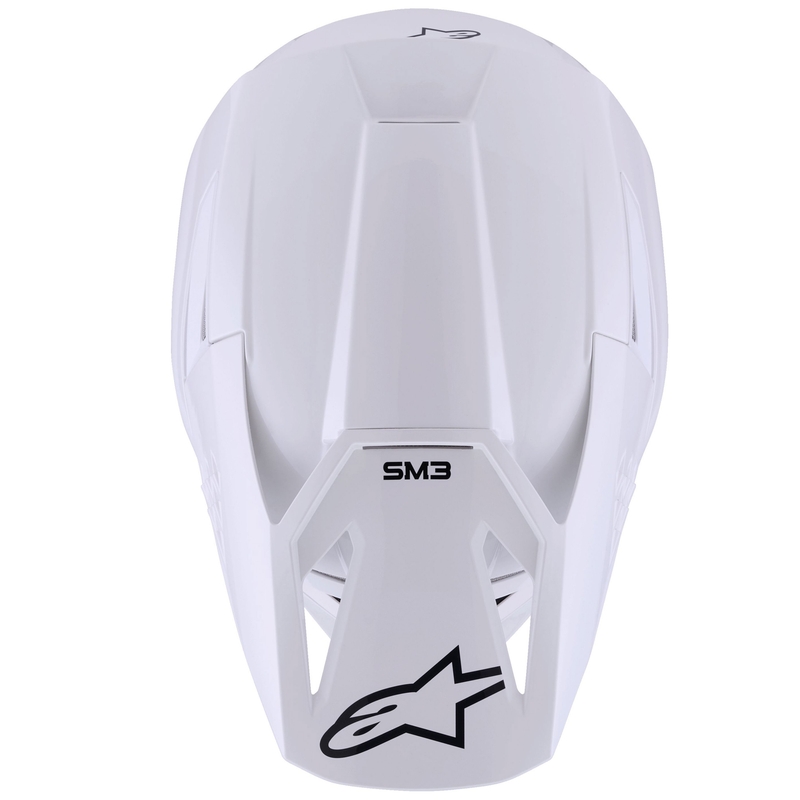 Alpinestars S-M3 Solid motorcrosshelm wit