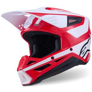 Alpinestars S-M3 Heat motorcrosshelm rood-wit-zwart